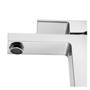 Bathroom Square Chrome Basin Mixer Tap Vanity Faucets Brass Watermark