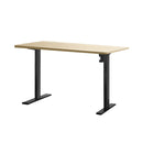 Electric Standing Desk Motorised Sit Stand Desks Table Black 140Cm