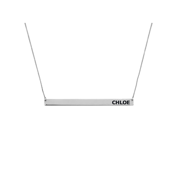 Personalised Skinny Bar Necklace