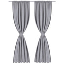 Slot-Headed Blackout Curtains 135 x 245 Cm (2 Pcs) - Grey
