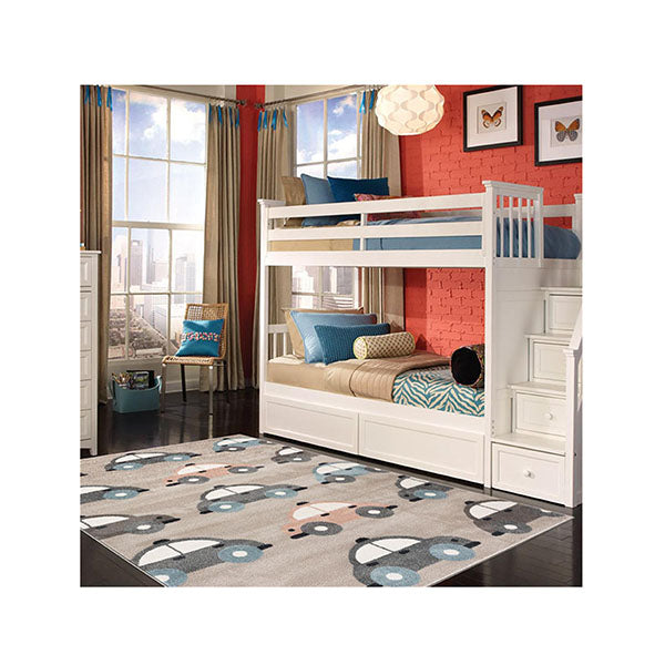 Smartkidz Beige Machine Knotted Rug