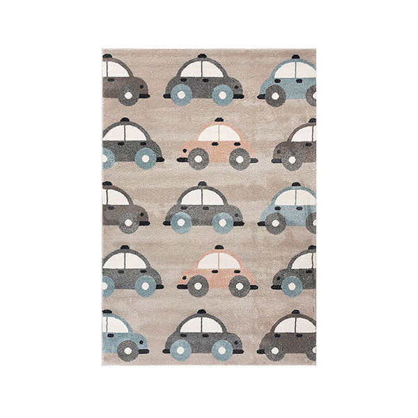 Smartkidz Beige Machine Knotted Rug