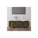 Smoked Oak Engineered Wood Tv Cabinet