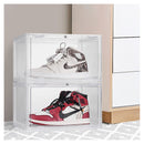 Premium Sneaker Display Case Shoe Storage Box Clear Plastic Magnetic