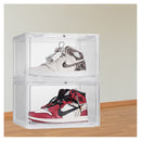 Premium Sneaker Display Case Shoe Storage Box Clear Plastic Magnetic