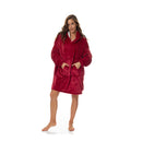 Snug Hoodie Nightwear Super Soft Reversible Coral Fleece