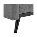 3 Seater Modular Linen Fabric Bed Sofa Couch Armrest