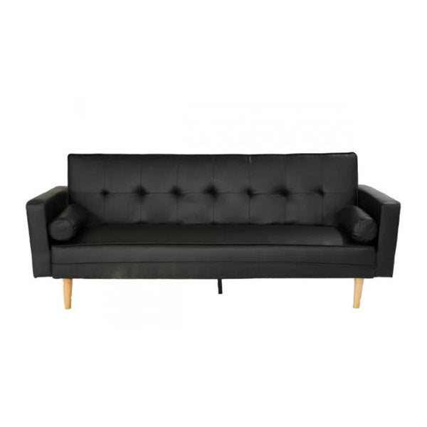 Sofa Bed Couch With Pillows Black