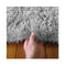 Soft Shaggy Light Grey Hallway Runner Rug