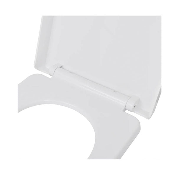 Soft Close Toilet Seat With Quick Release Design White Square