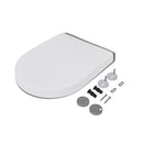 Soft Close Toilet Seat With Quick Release Design White Square