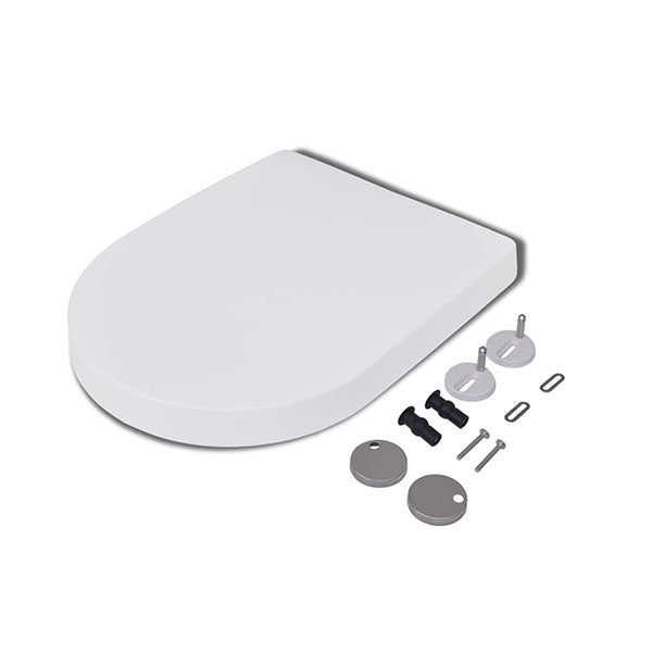 Soft Close Toilet Seat With Quick Release Design White Square