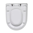 Soft Close Toilet Seat With Quick Release Design White Square