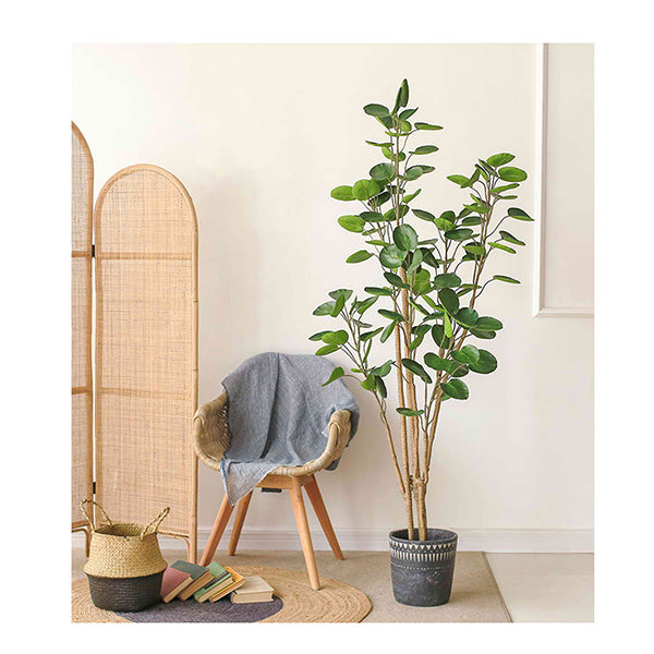2 Pcs 150Cm Green Artificial Indoor Pocket Money Tree