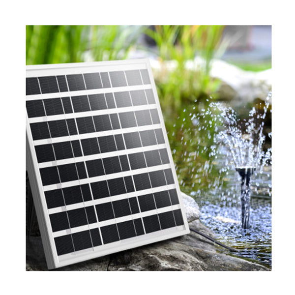 Solar Pond Pump Powered Outdoor Garden Pool Kit Large Panel