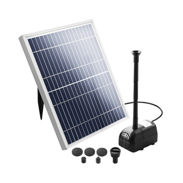 Solar Powered Pond Pump Outdoor Waterfall