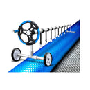 Solar Swimming Pool Cover Roller Blanket Bubble Heater