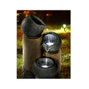 Solar Water Fountain Features Outdoor 3 Tiered Led Lights Bird Bath