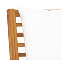Solid Acacia Wood 4 Piece Garden Lounge Set With Cushion Cream