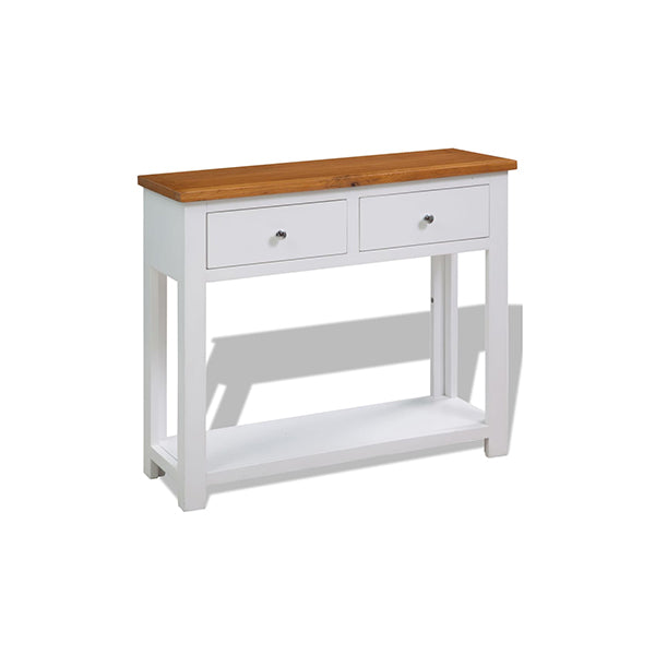 Solid Console Table Oak Wood