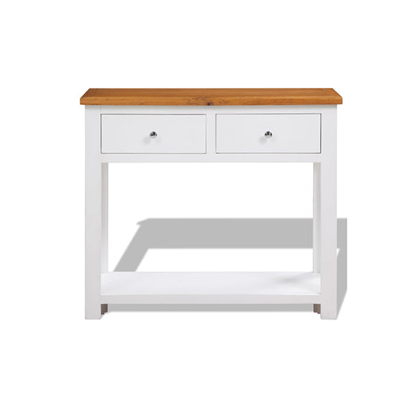 Solid Console Table Oak Wood