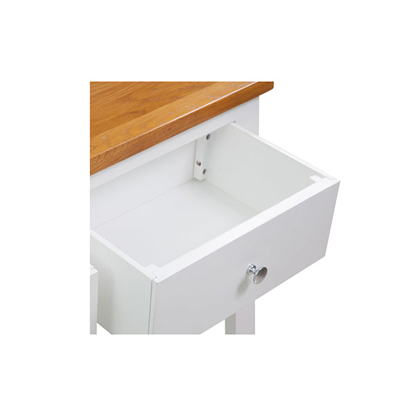 Solid Console Table Oak Wood