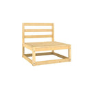 Solid Pinewood 6 Piece Garden Lounge Set
