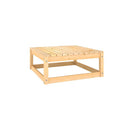Solid Pinewood 6 Piece Garden Lounge Set