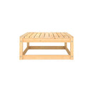 Solid Pinewood 6 Piece Garden Lounge Set