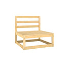 Solid Pinewood Garden Middle Sofa