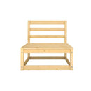 Solid Pinewood Garden Middle Sofa