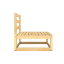 Solid Pinewood Garden Middle Sofa