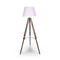 Solid Wood Tripod Floor Lamp Adjustable Height