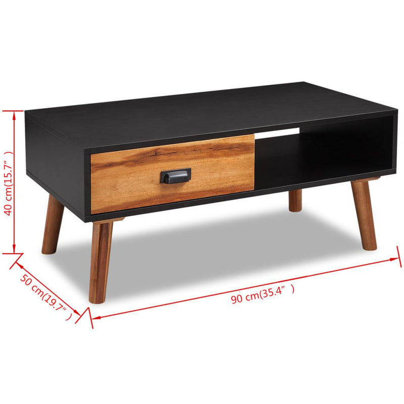 Solid Acacia Wood Coffee Table