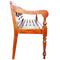 Solid Dark Brown Mahogany Wood Batavia Bench 136cm