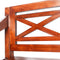Solid Dark Brown Mahogany Wood Batavia Bench 136cm