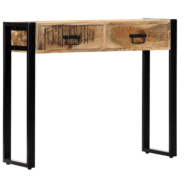 Solid Mango Wood Console Table 90x30x75cm