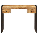 Solid Mango Wood Desk with 2 Drawers