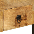 Solid Mango Wood Desk with 2 Drawers