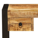 Solid Mango Wood Desk with 2 Drawers
