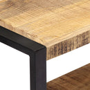 Solid Mango Wood Side Cabinet 120x30x75cm