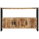 Solid Mango Wood Side Cabinet 120x30x75cm