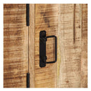 Solid Mango Wood Side Cabinet 120x30x75cm