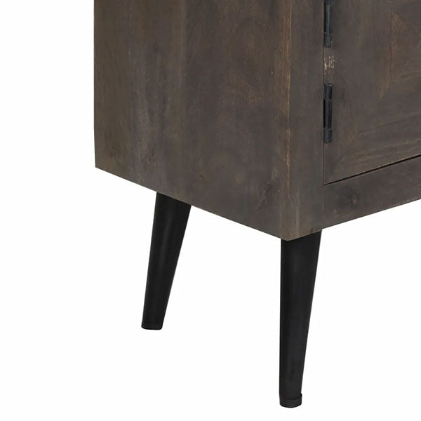 Solid Mango Wood TV Cabinet 140x30x45cm