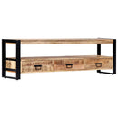Solid Mango Wood TV Cabinet 150x30x45cm