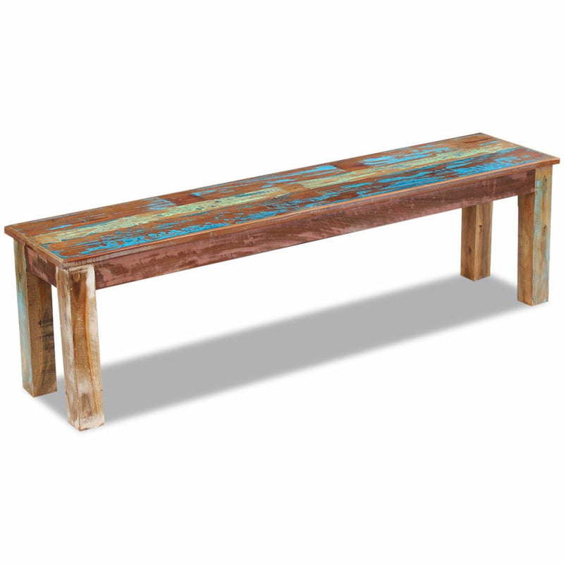 Solid Reclaimed Wood Bench
