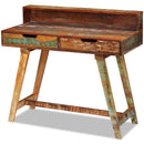 Solid Reclaimed Wood 2-Drawer Desk