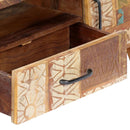 Solid Reclaimed Wood Hand Carved TV Cabinet 120x30x40cm