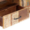 Solid Reclaimed Wood Hand Carved TV Cabinet 120x30x40cm