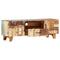 Solid Reclaimed Wood Hand Carved TV Cabinet 120x30x40cm